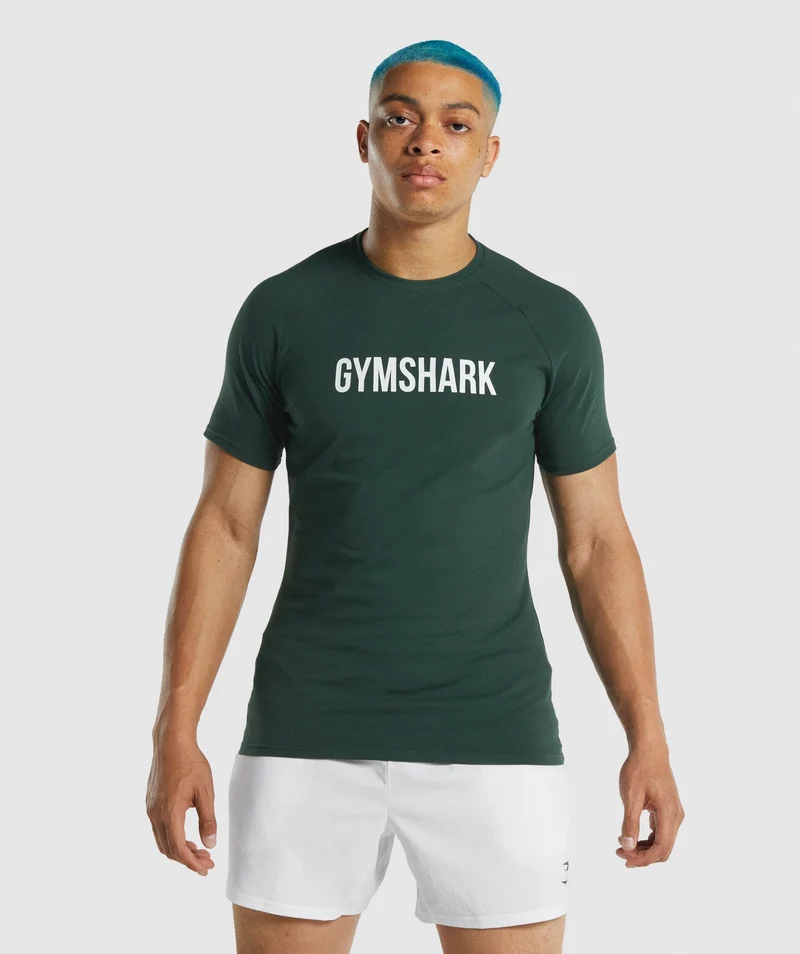 Gymshark Apollo T-Shirt - Dark Green