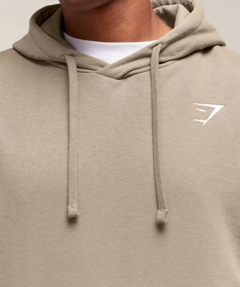 Gymshark Crest Oversized Hoodie - Lifestyle Brown