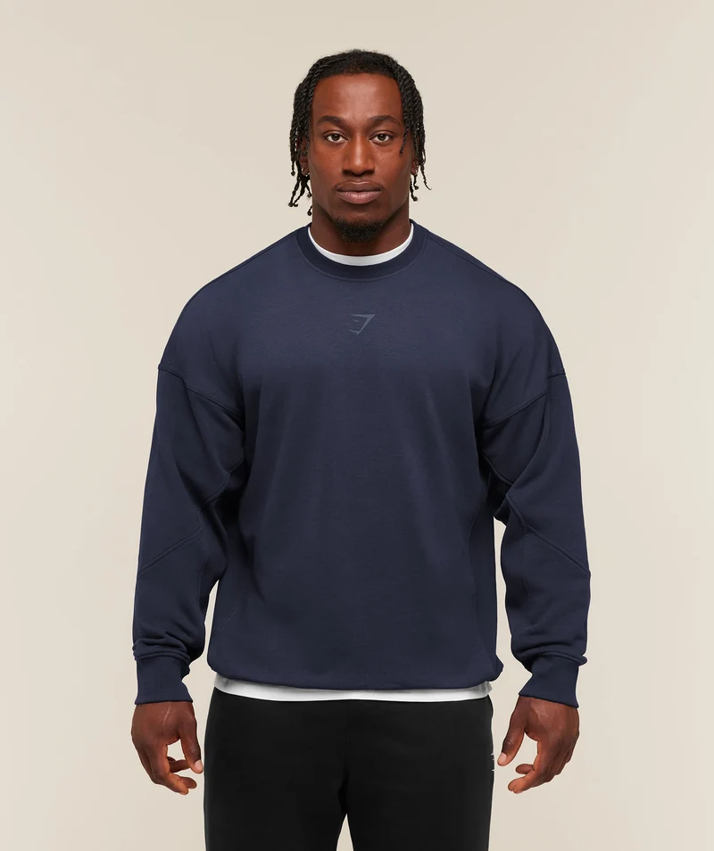 Gymshark Power Crew - Heavy Blue/Shadow Blue