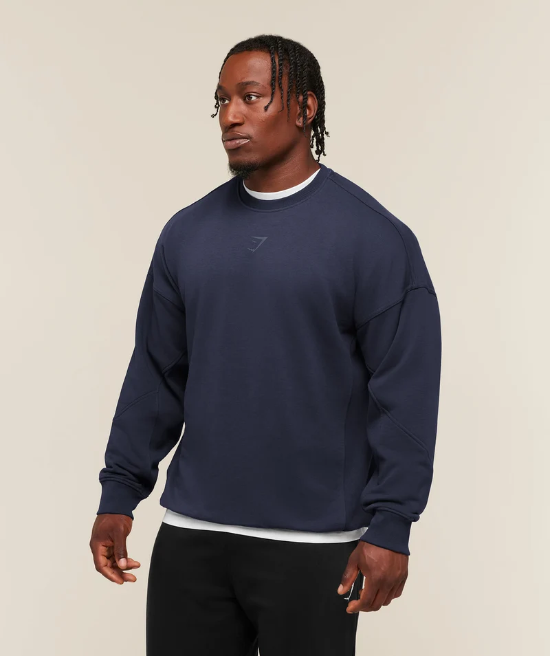 Gymshark Power Crew - Heavy Blue/Shadow Blue