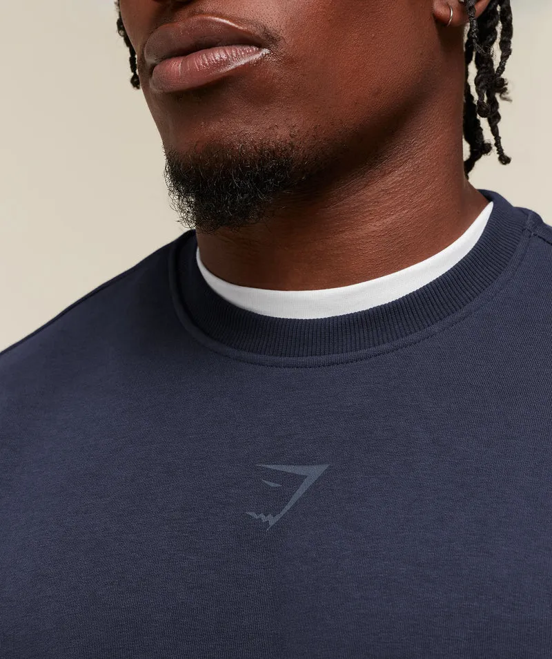 Gymshark Power Crew - Heavy Blue/Shadow Blue