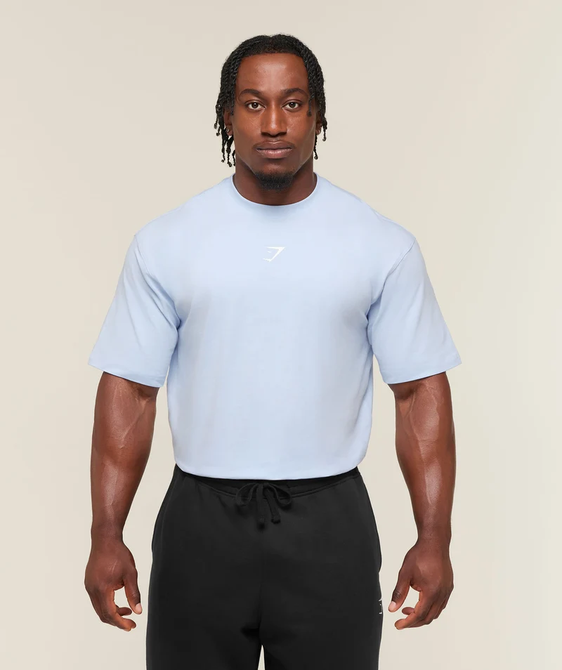 Gymshark Power T-Shirt - Tranquil Blue