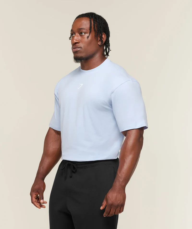 Gymshark Power T-Shirt - Tranquil Blue