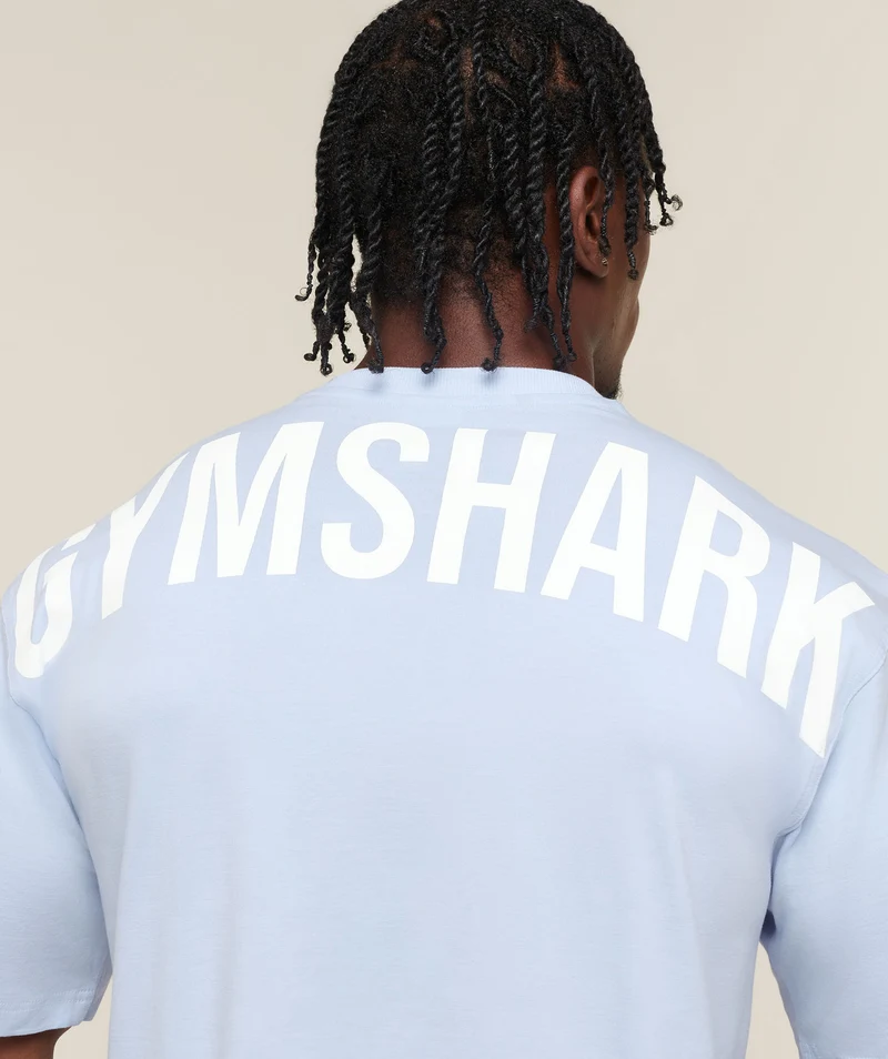 Gymshark Power T-Shirt - Tranquil Blue