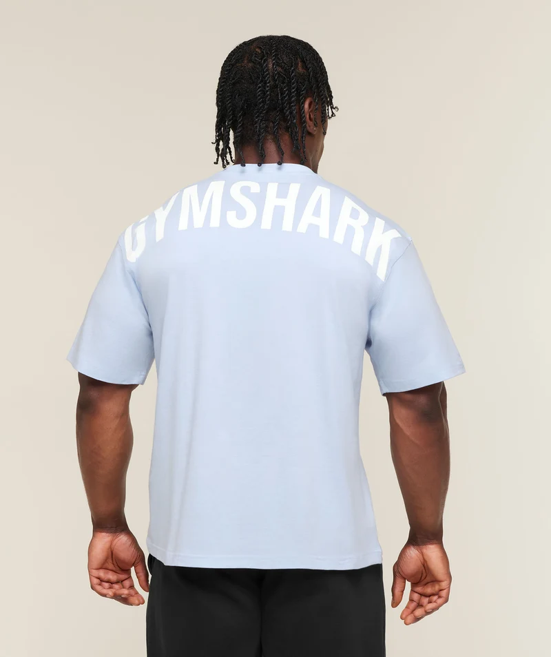 Gymshark Power T-Shirt - Tranquil Blue