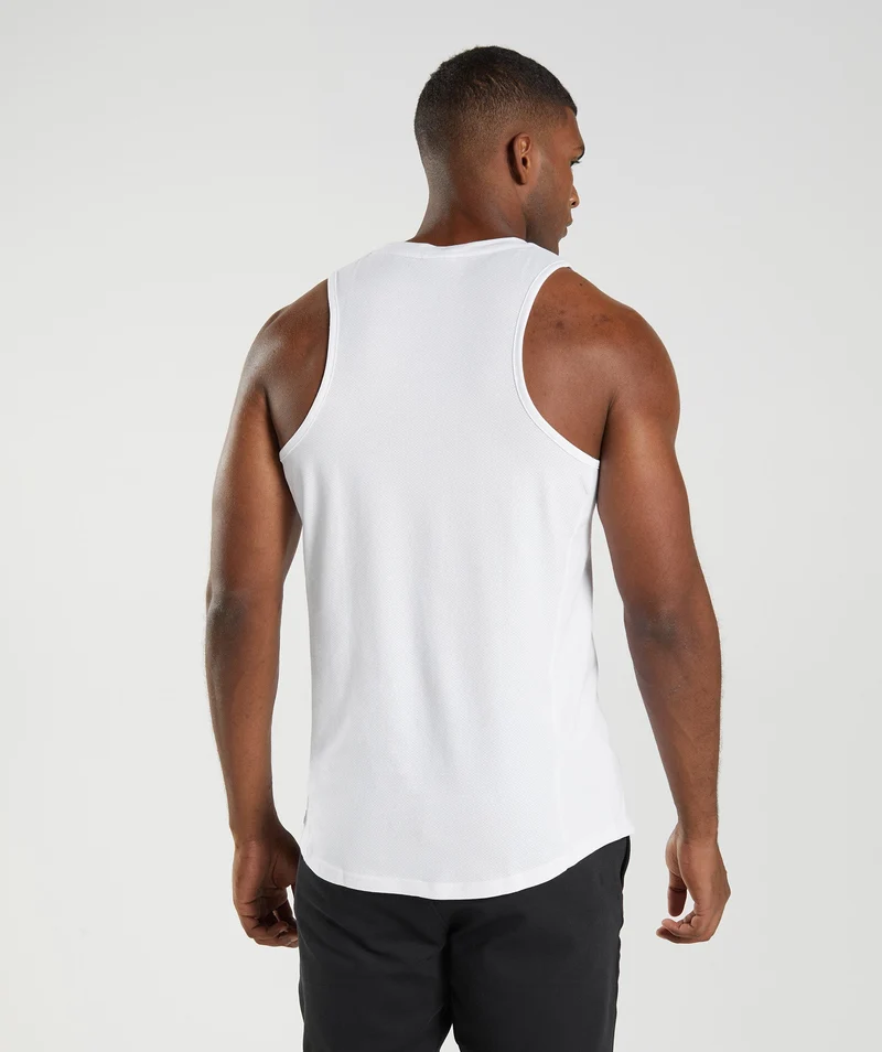 Gymshark React Tank - White