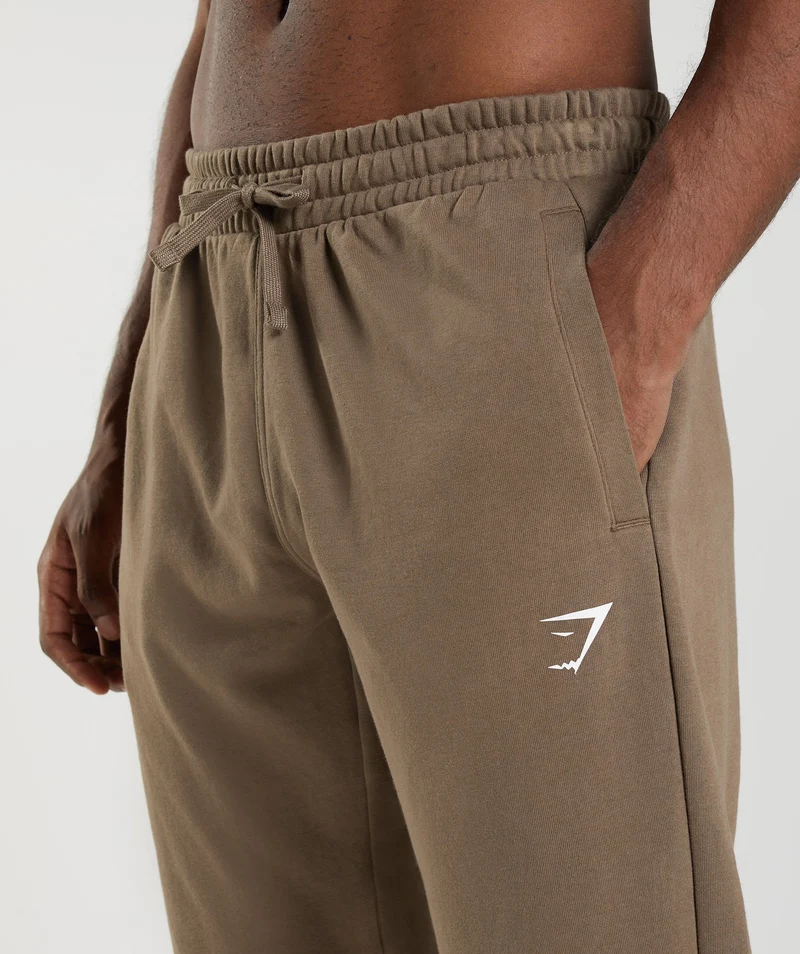 Gymshark Essential Oversized Joggers - Brown