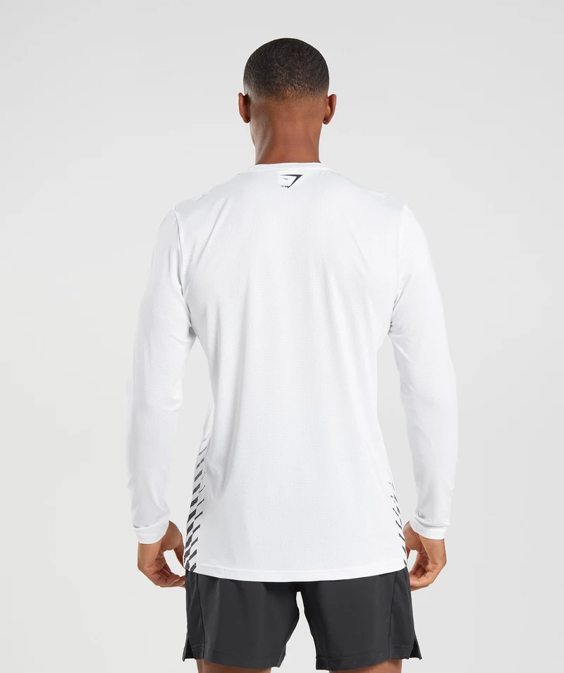 Gymshark Sport Long Sleeve T-Shirt - White