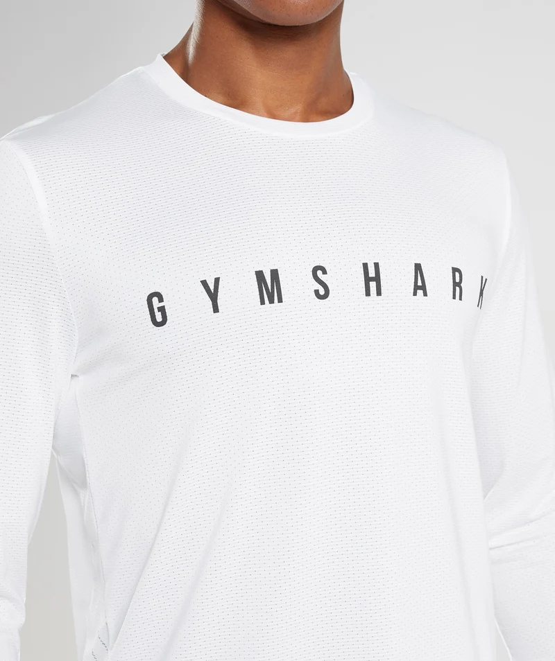 Gymshark Sport Long Sleeve T-Shirt - White