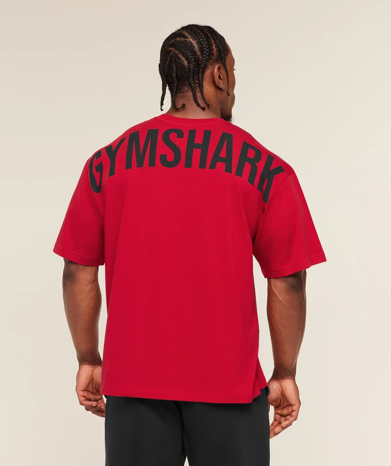 Gymshark Power T-Shirt - Conditioning Red