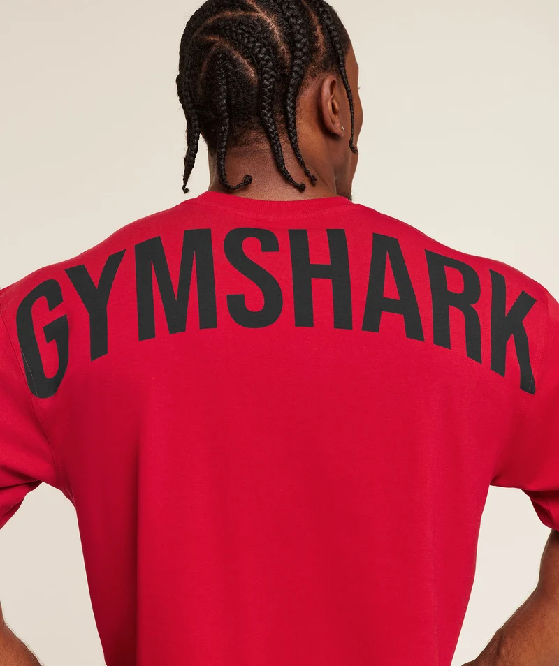 Gymshark Power T-Shirt - Conditioning Red
