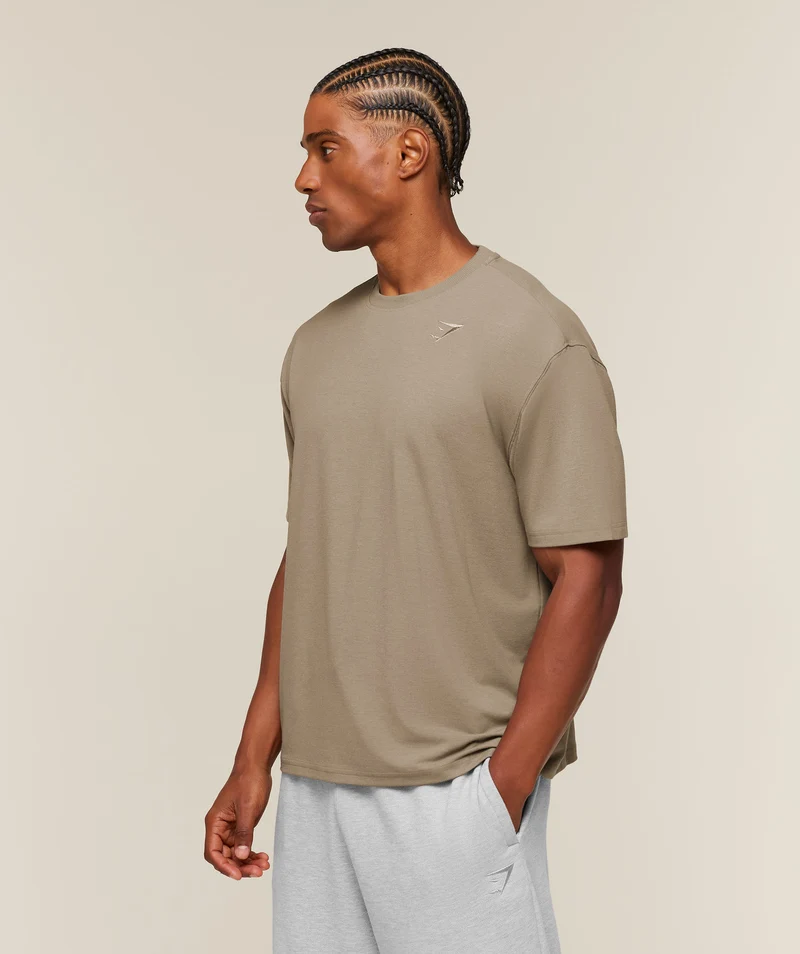 Gymshark Campus Crest T-Shirt - Lifestyle Brown