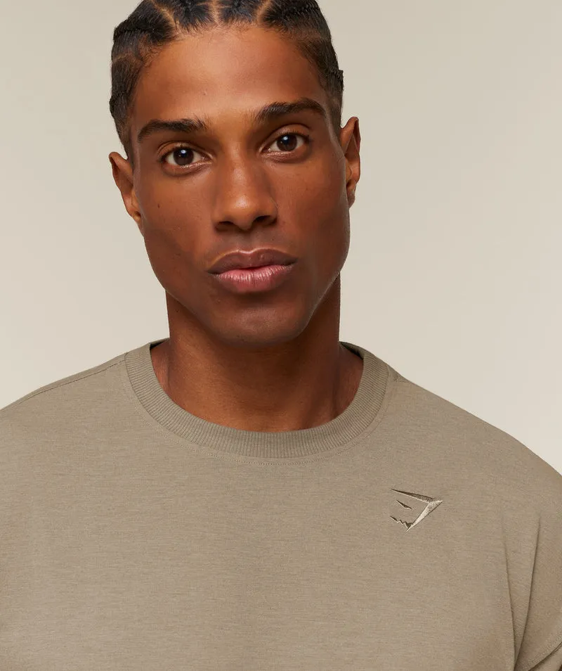Gymshark Campus Crest T-Shirt - Lifestyle Brown