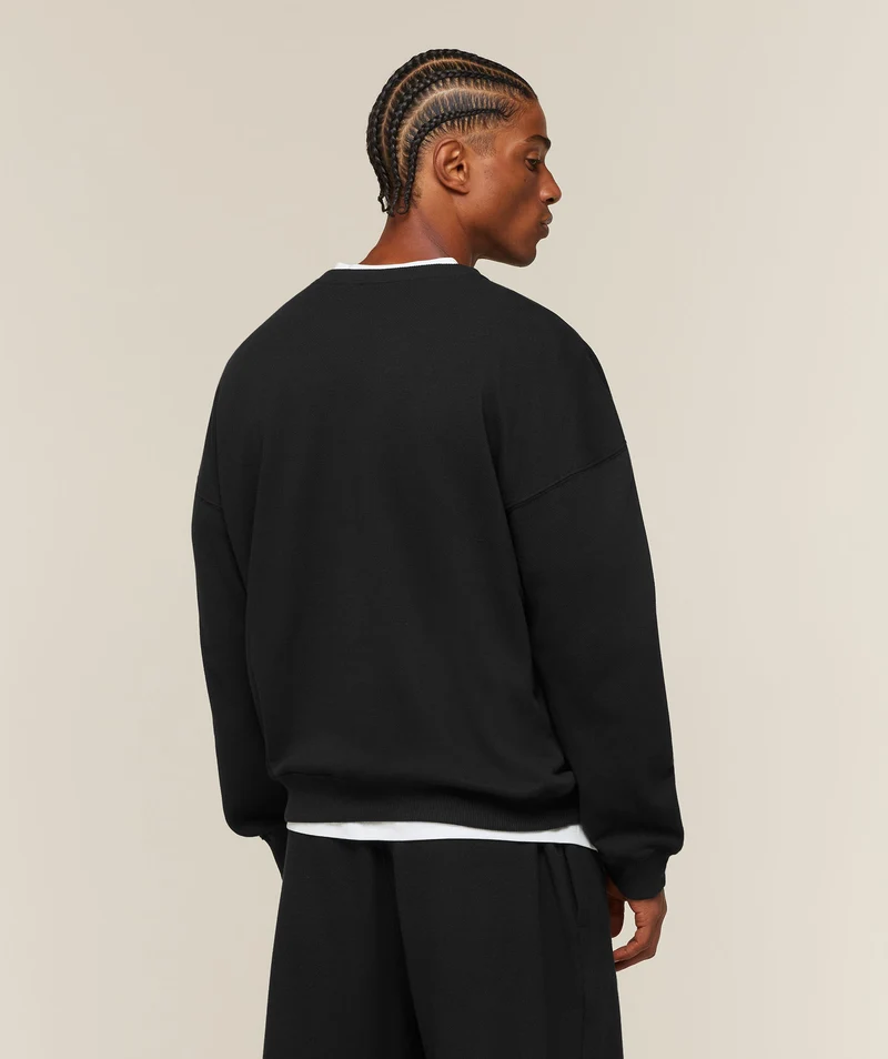 Gymshark Campus Crest Sweatshirt - Black