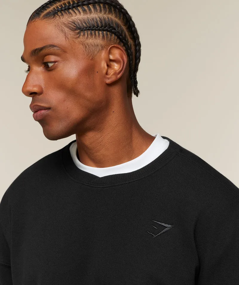 Gymshark Campus Crest Sweatshirt - Black