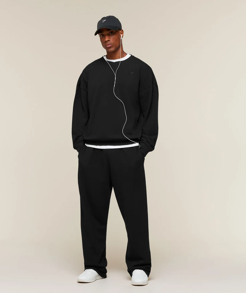 Gymshark Campus Crest Sweatshirt - Black