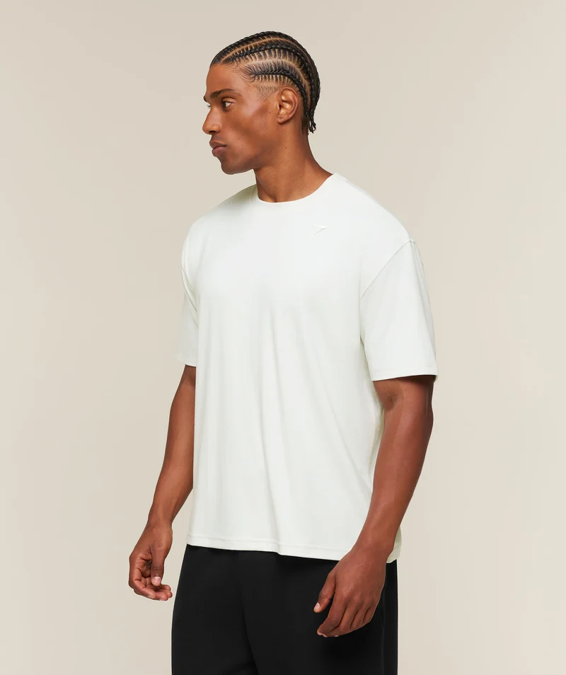 Gymshark Campus Crest T-Shirt - Soft White