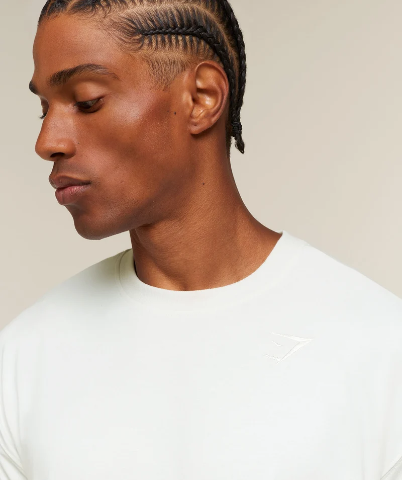 Gymshark Campus Crest T-Shirt - Soft White