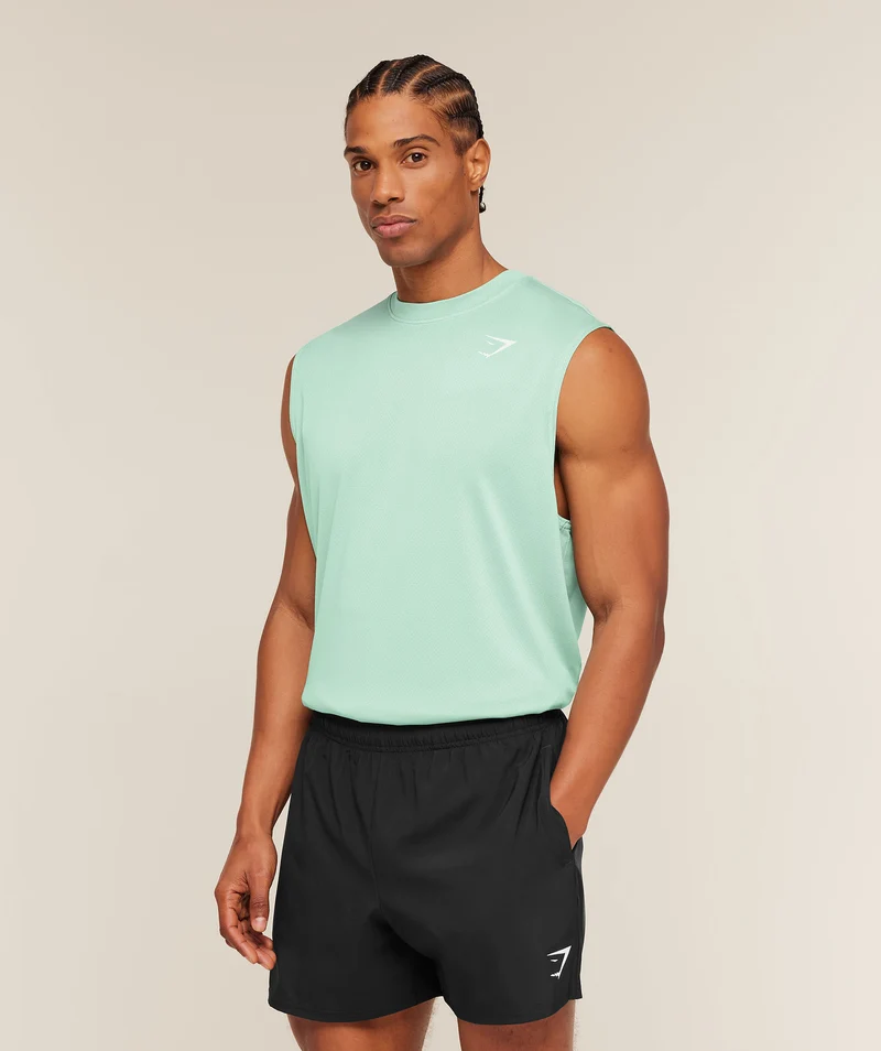 Gymshark Washed Pastels Tank - Pop Turquoise/Wash