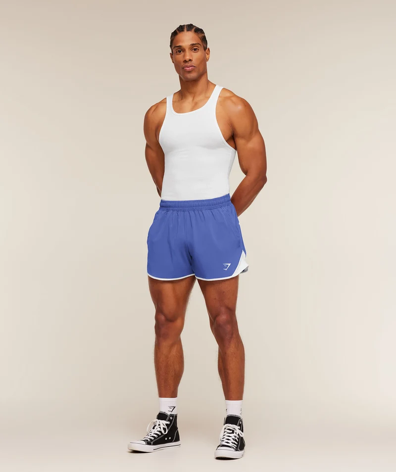 Gymshark Accent Conditioning Shorts - Force Blue