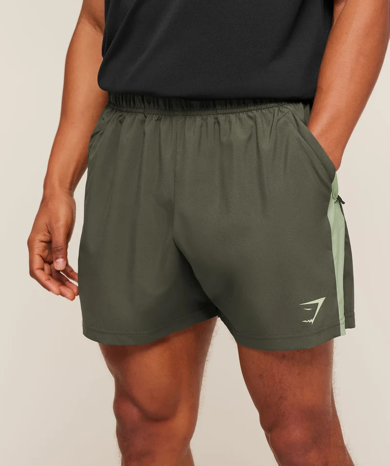 Gymshark Sport 5" Shorts - Strength Green/Haze Green