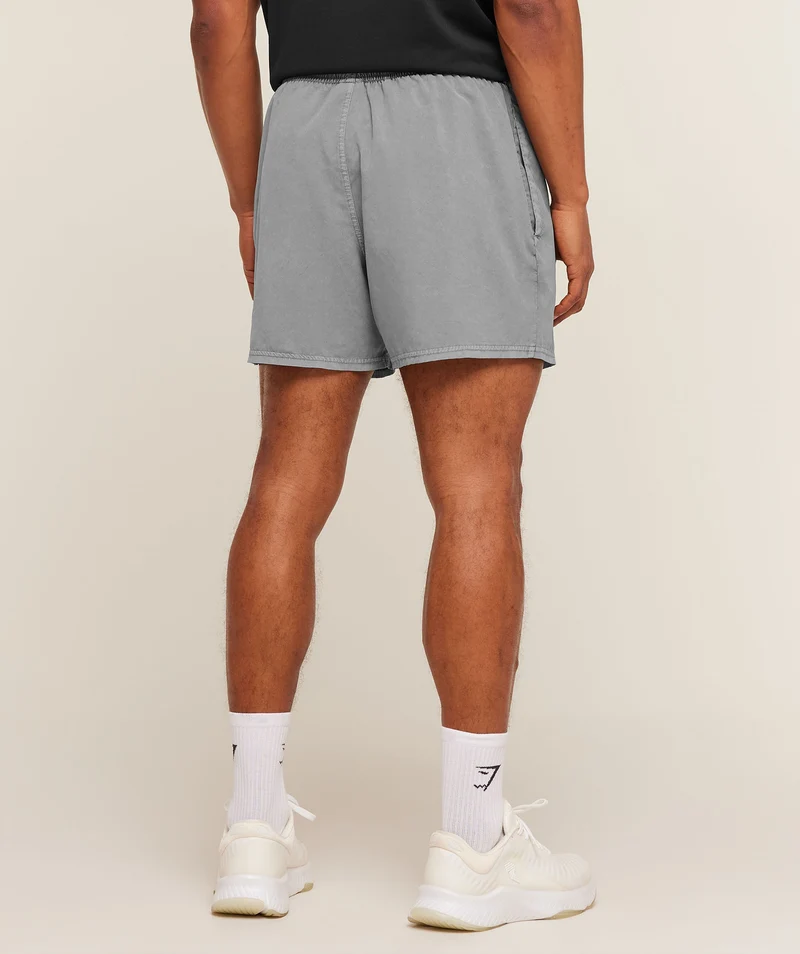 Gymshark Washed Pastels Shorts - Black/Wash
