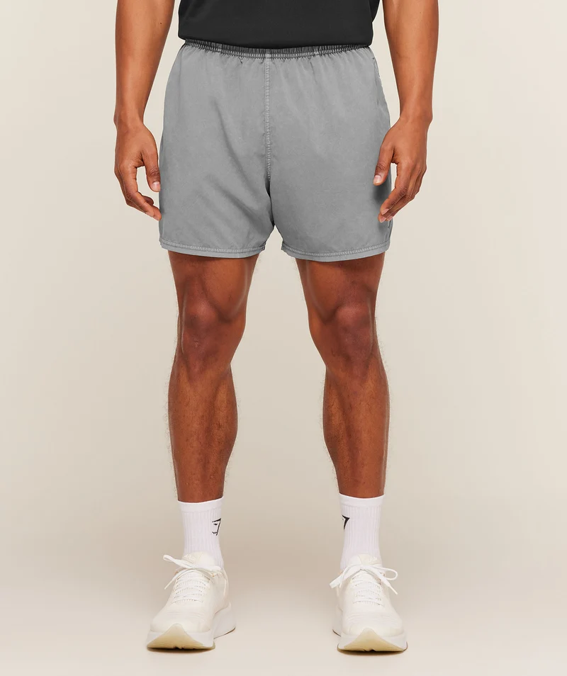 Gymshark Washed Pastels Shorts - Black/Wash