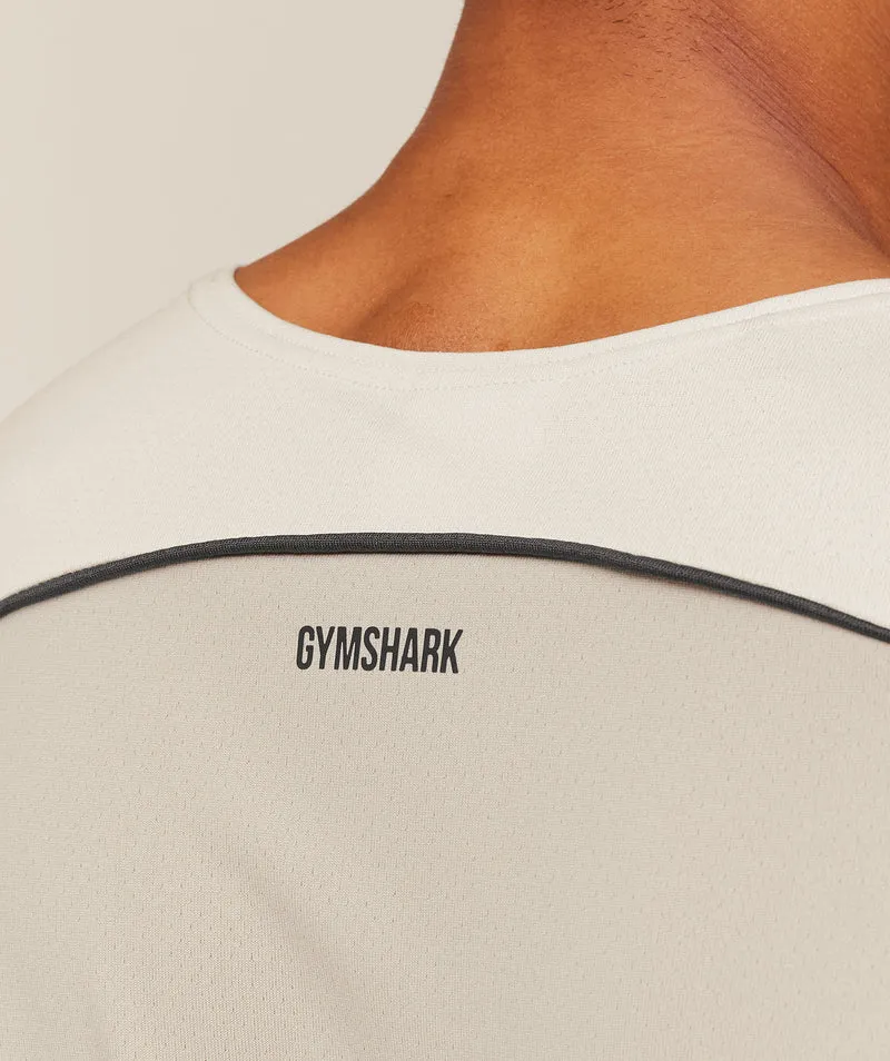 Gymshark Arrival Contrast Tank - Tinted White/Pebble Grey
