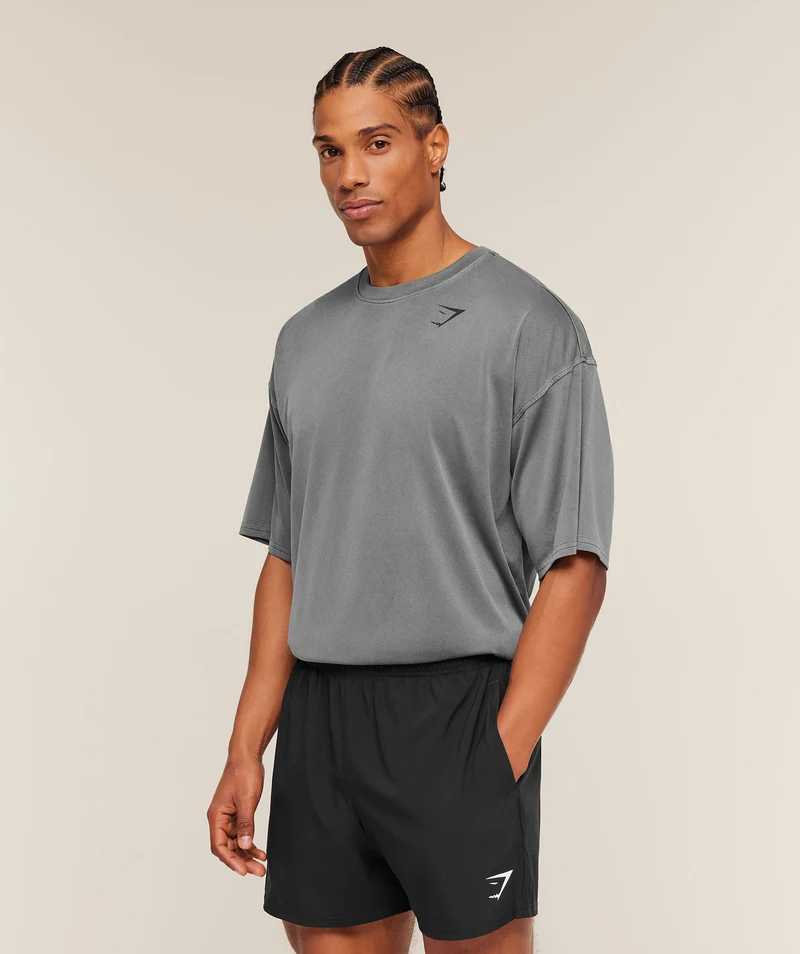 Gymshark Washed Pastels T-Shirt - Black/Wash