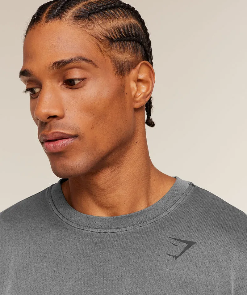 Gymshark Washed Pastels T-Shirt - Black/Wash