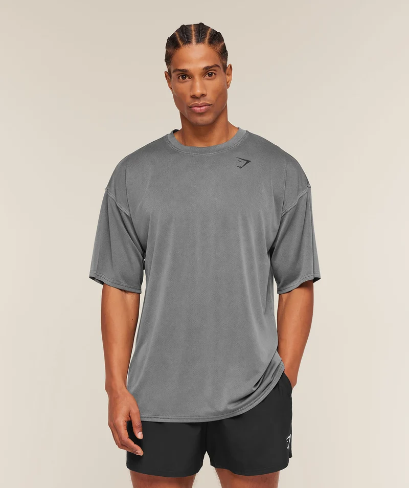 Gymshark Washed Pastels T-Shirt - Black/Wash