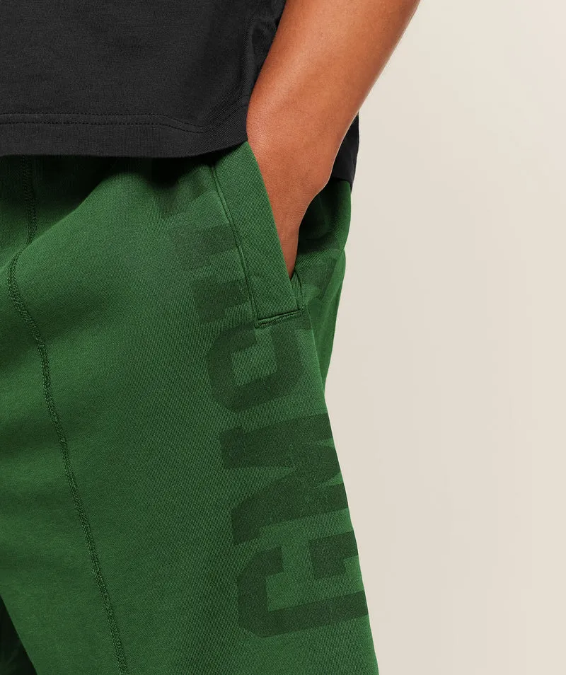 Gymshark Accent Graphic Sweat Shorts - Athletic Green