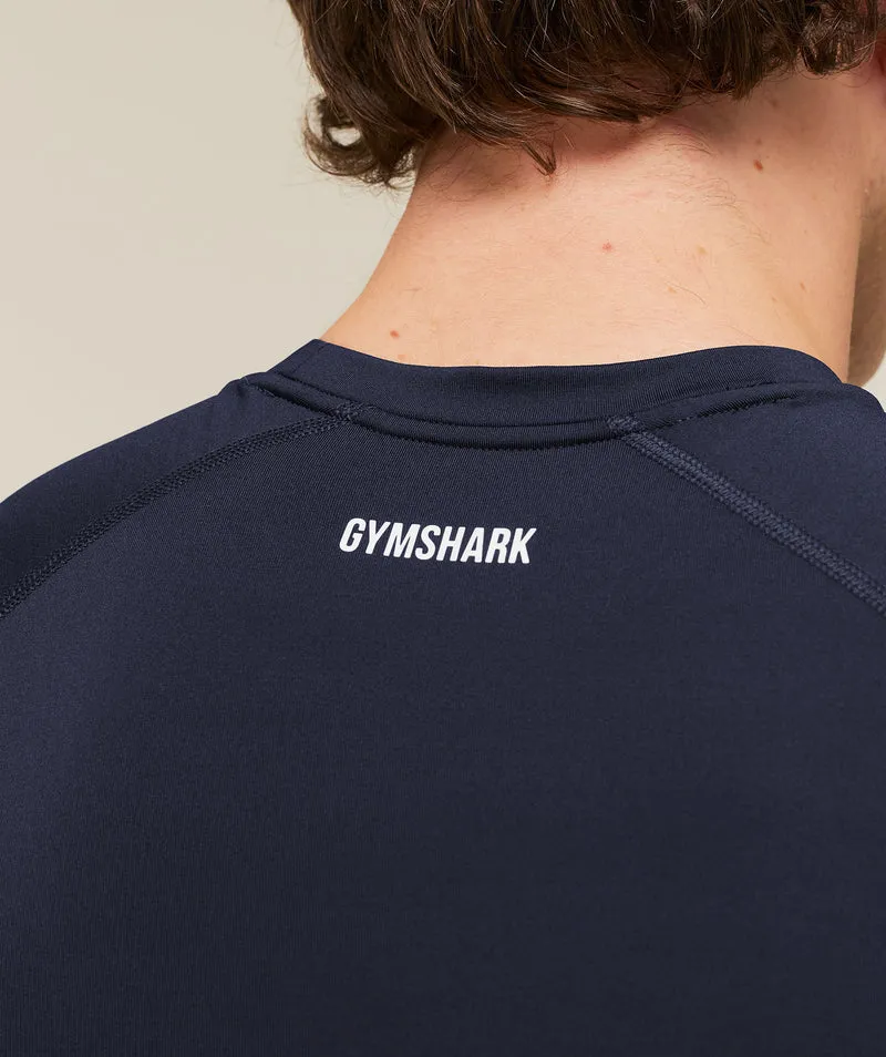 Gymshark Element Baselayer Long Sleeve T-Shirt - Heavy Blue