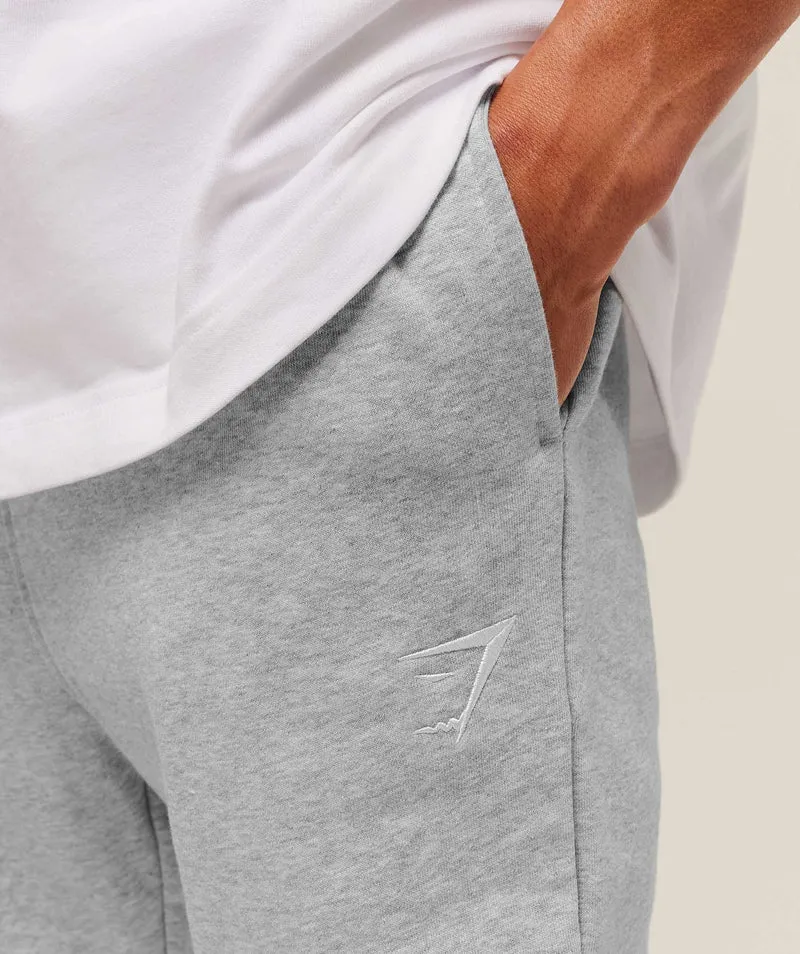 Gymshark Crest Tall Joggers - Light Grey Core Marl