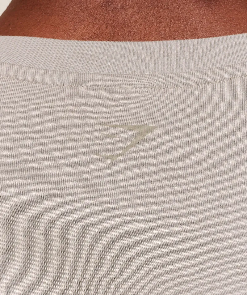 Gymshark Olde English T-Shirt - Mushroom Grey