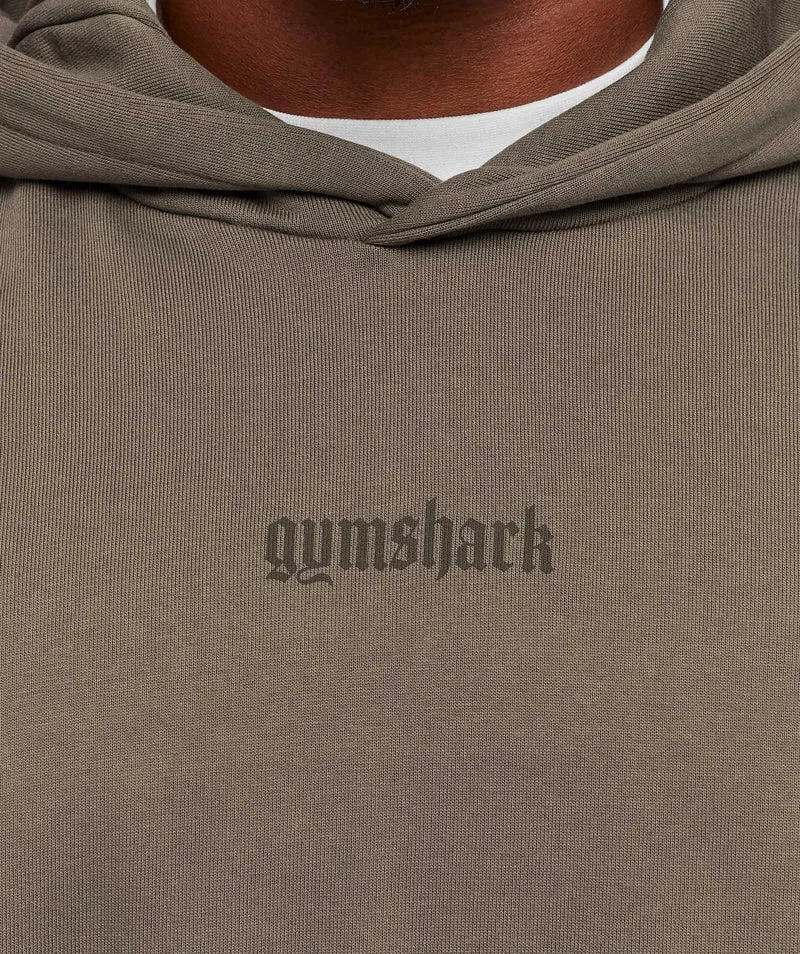 Gymshark Olde English Hoodie - Camo Brown
