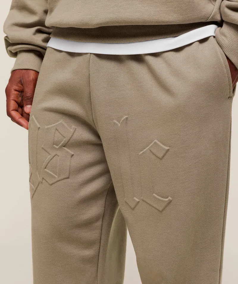 Gymshark Embossed Straight Leg Joggers - Lifestyle Brown