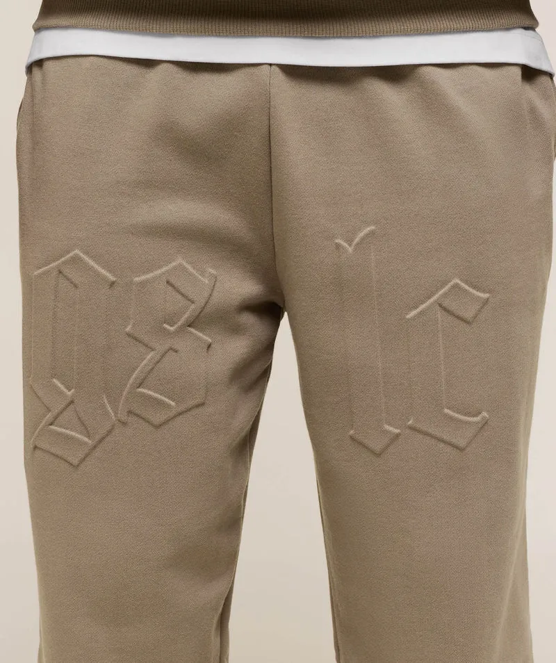 Gymshark Embossed Straight Leg Joggers - Lifestyle Brown