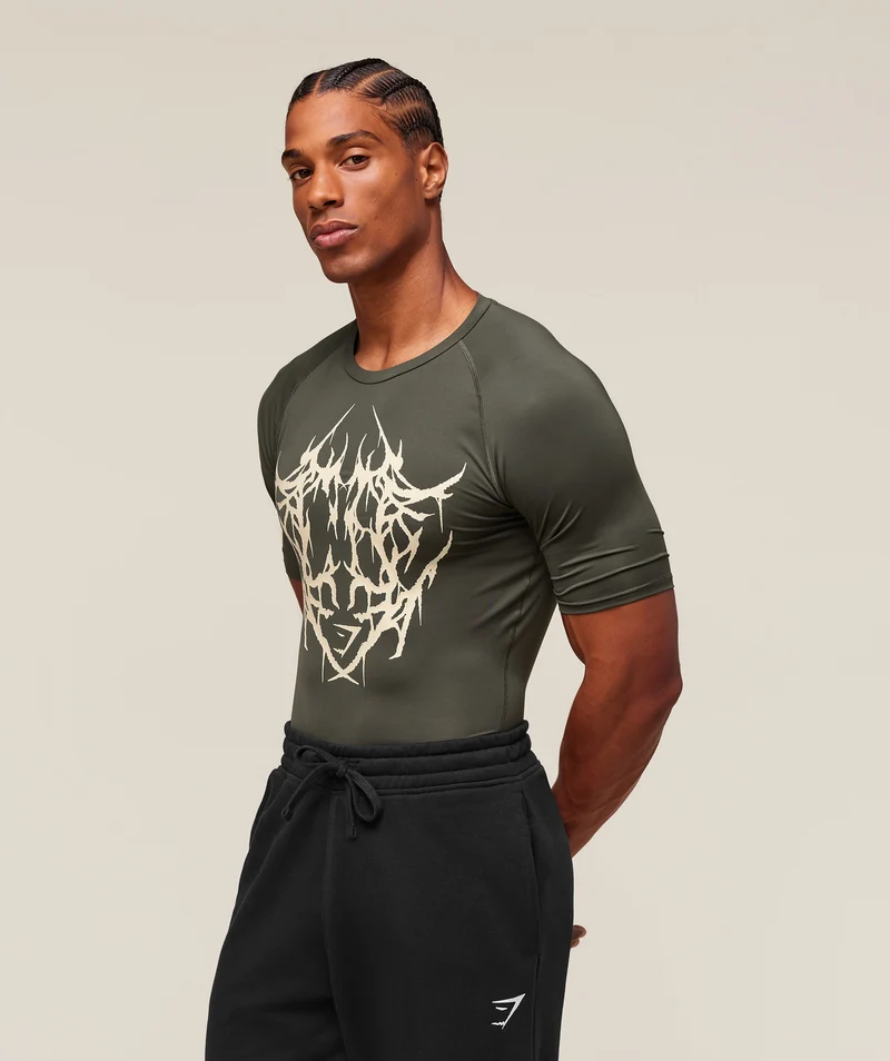 Gymshark Carlos x Element Baselayer - Strength Green