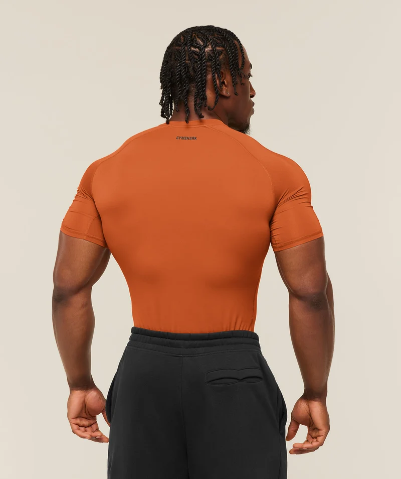 Gymshark Element Baselayer T-Shirt - Nutmeg Orange