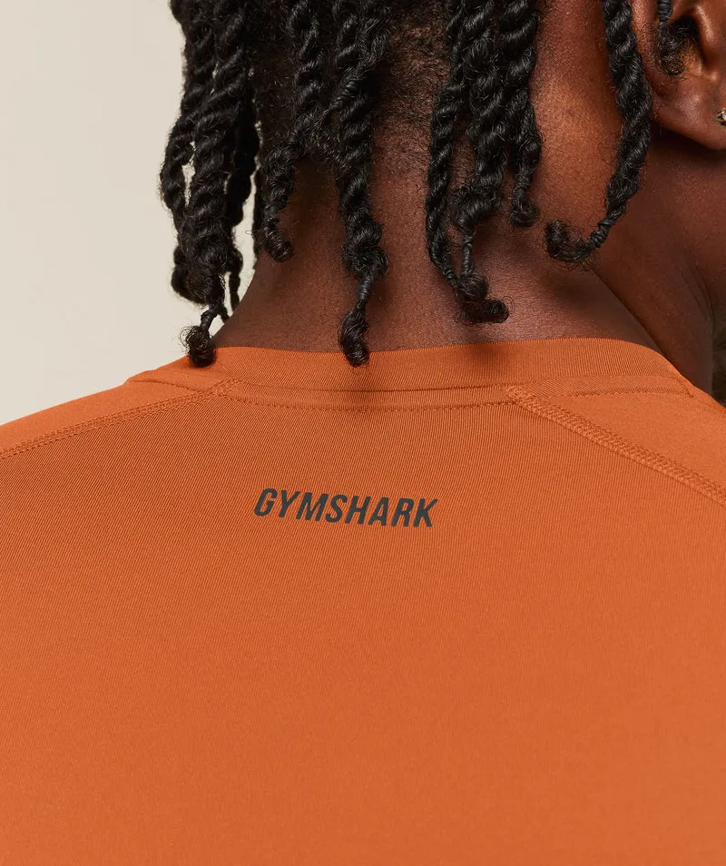 Gymshark Element Baselayer T-Shirt - Nutmeg Orange