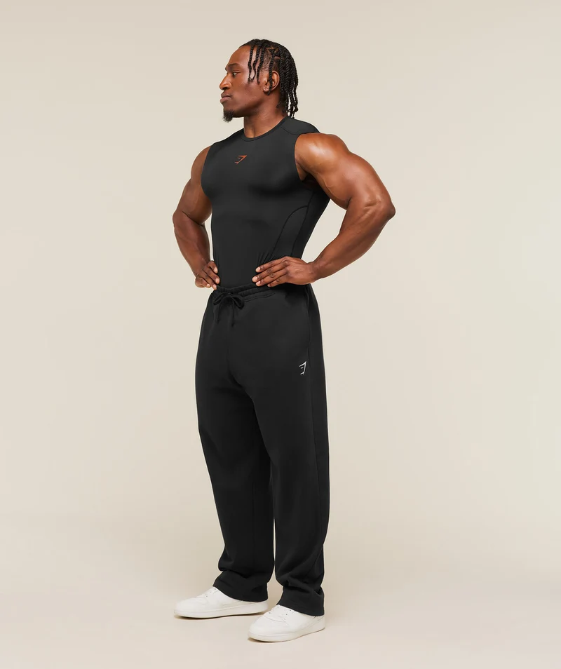 Gymshark Element Baselayer Tank - Black/Nutmeg Orange