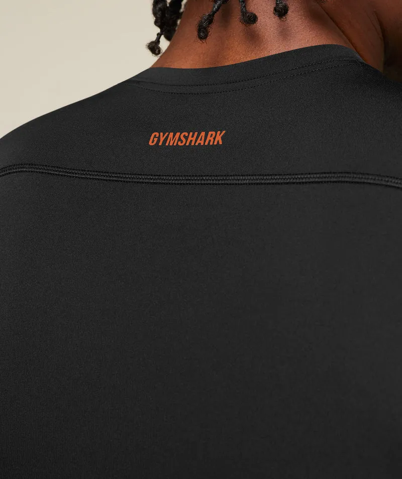 Gymshark Element Baselayer Tank - Black/Nutmeg Orange