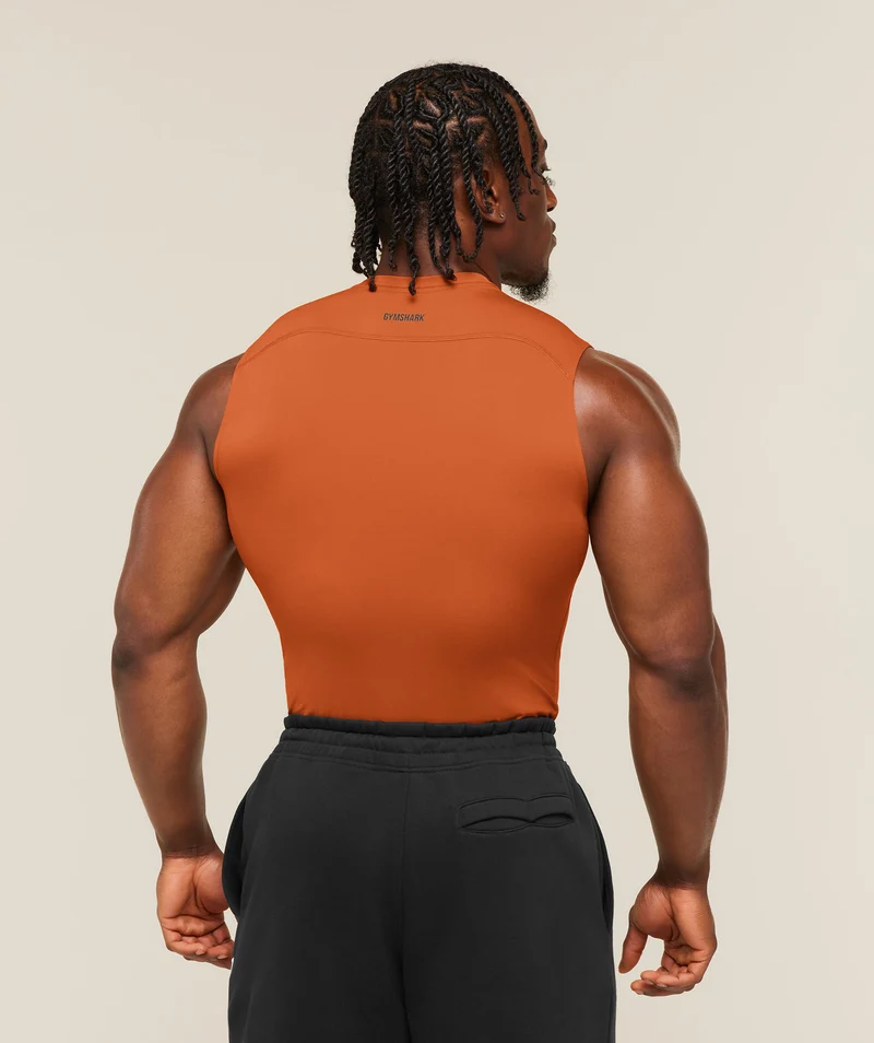 Gymshark Element Baselayer Tank - Nutmeg Orange