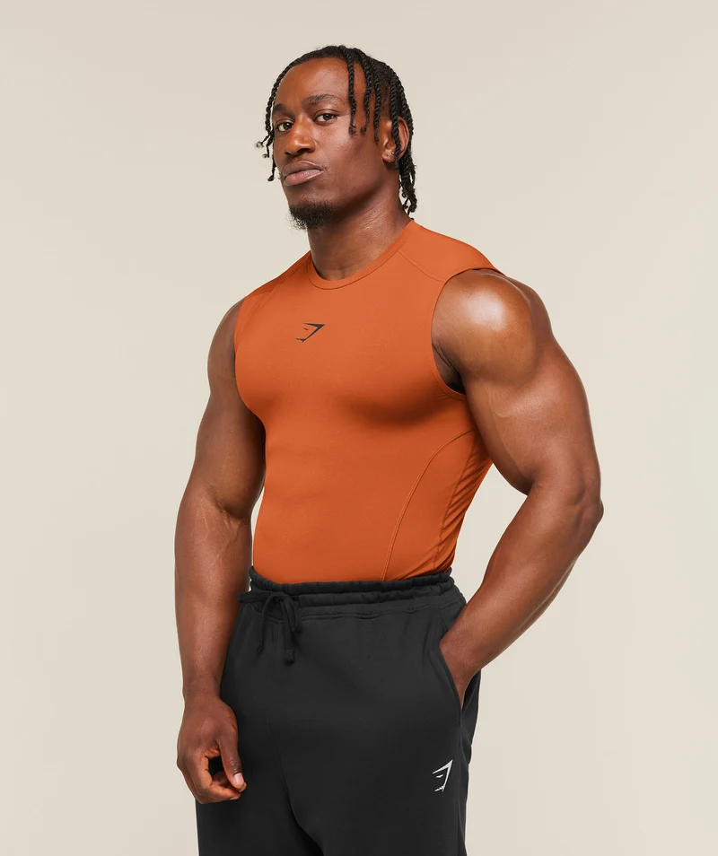 Gymshark Element Baselayer Tank - Nutmeg Orange
