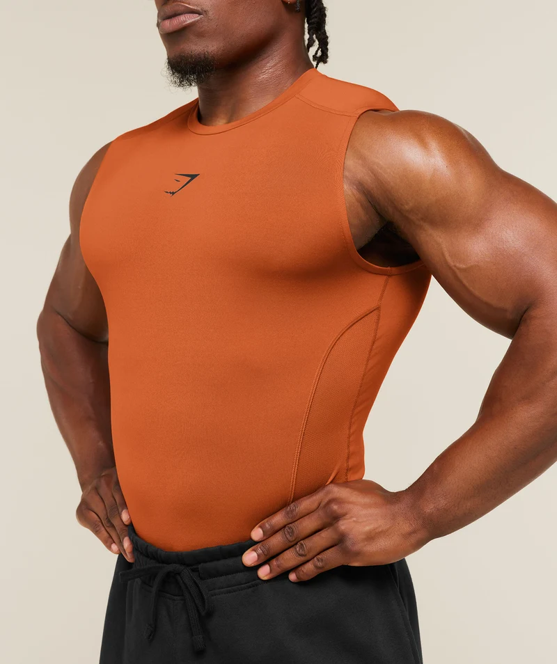 Gymshark Element Baselayer Tank - Nutmeg Orange