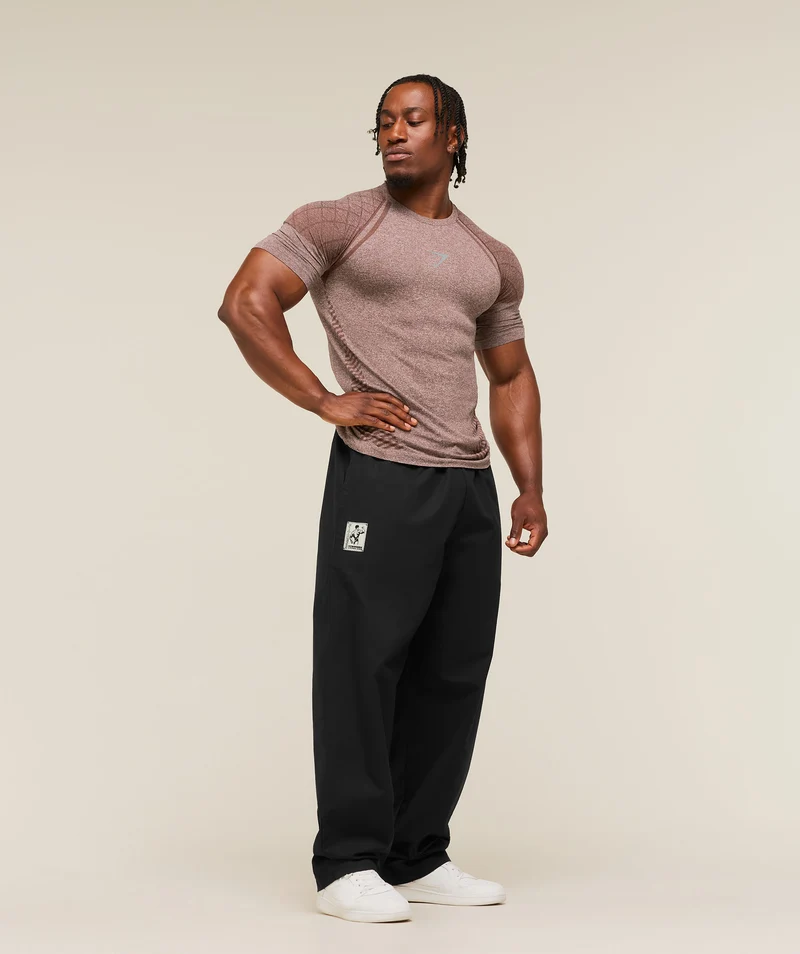 Gymshark Devant Seamless T-Shirt - Espresso Brown