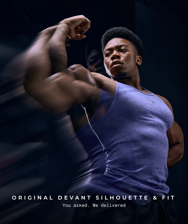 Gymshark Devant Seamless Tank - Amethist