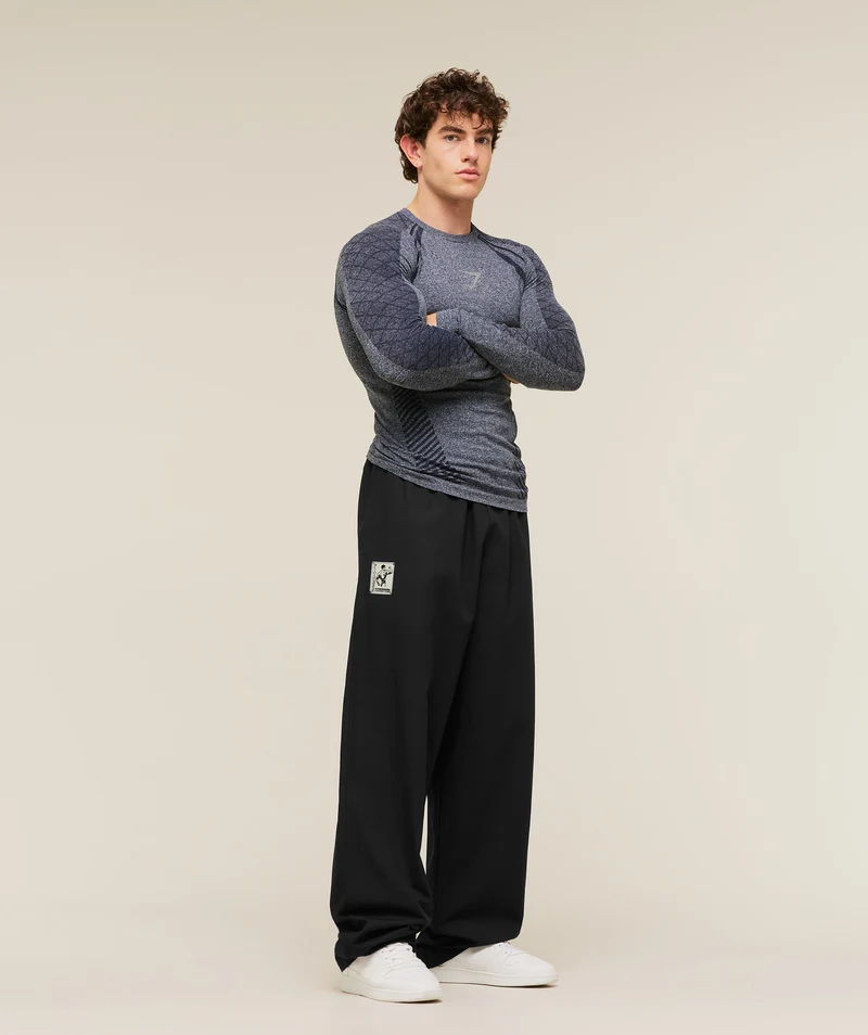 Gymshark Devant Seamless Long Sleeve T-Shirt - Heavy Blue