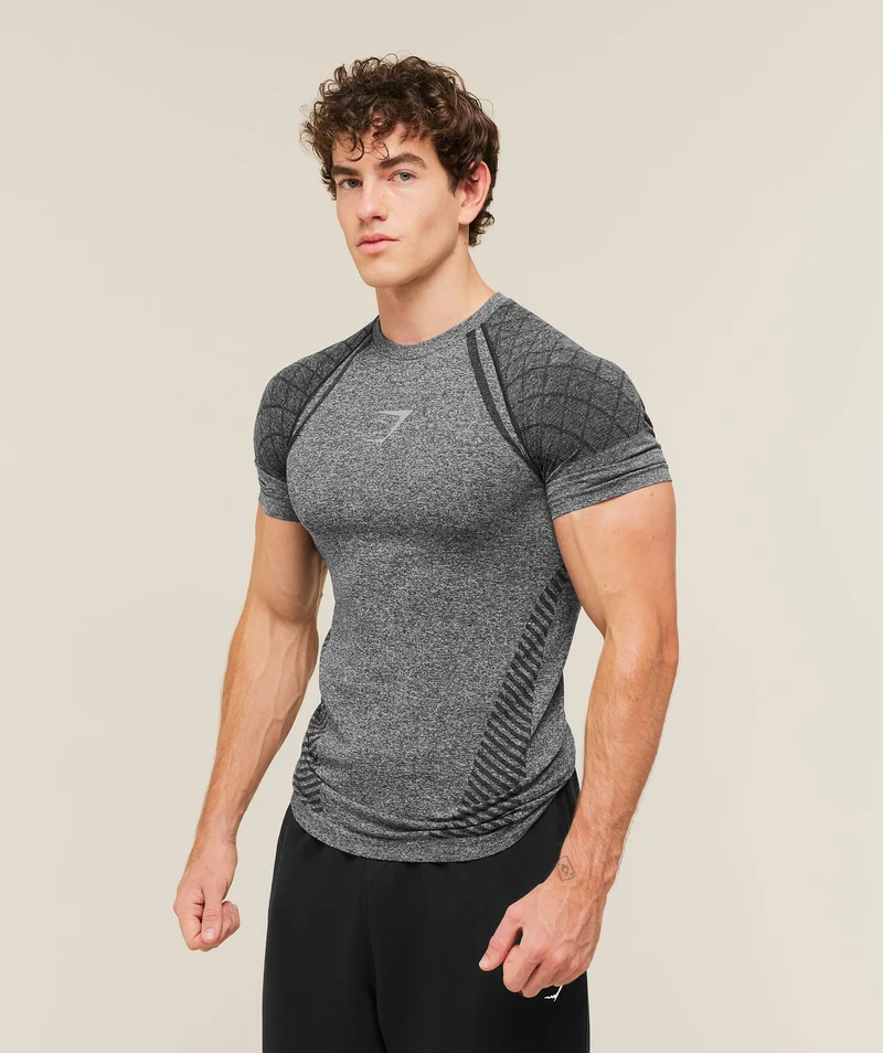 Gymshark Devant Seamless T-Shirt - Black